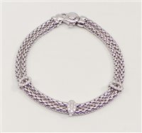 Bracciale Fope Donna Ines in Oro bianco Diamante 715B BBR - 715B BBR